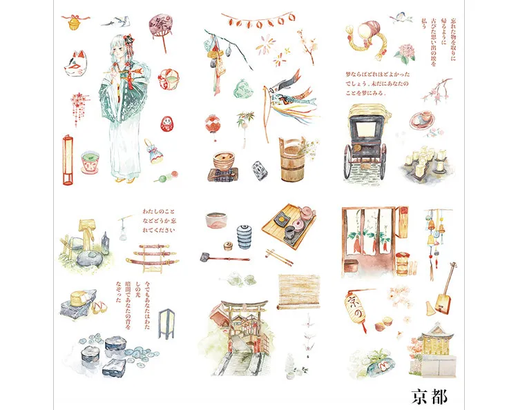Special oil and paper stickers in the 19th century series of creative antique style European plane stickers in 6 pieces - Цвет: D
