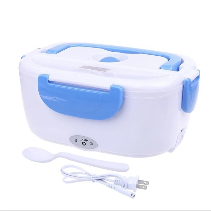 

1.5L Portable Rice Cooker Electric Food Heating Lunch Box Warm Heater Storage Container Home Office 12V 110V 220V Car/EU/US Plug