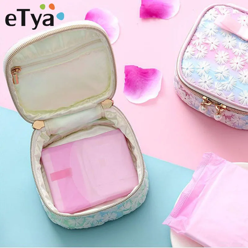 Модная маленькая Цветочная косметичка для путешествий портативная органайзер