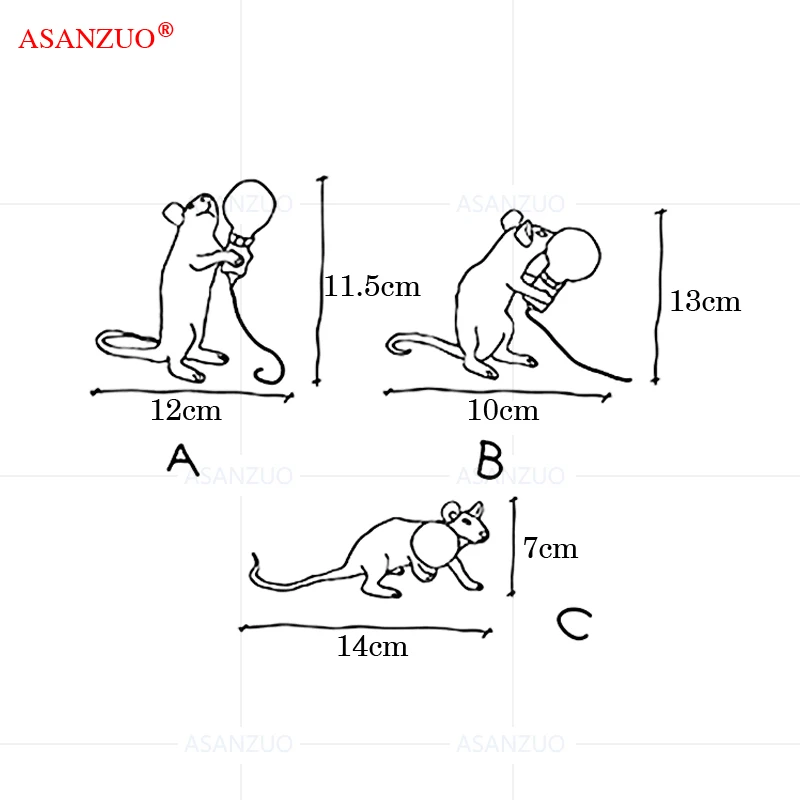 

Modern resin animal mouse table lamp E12 small mini mouse table lamp desk children's room decoration LED night light