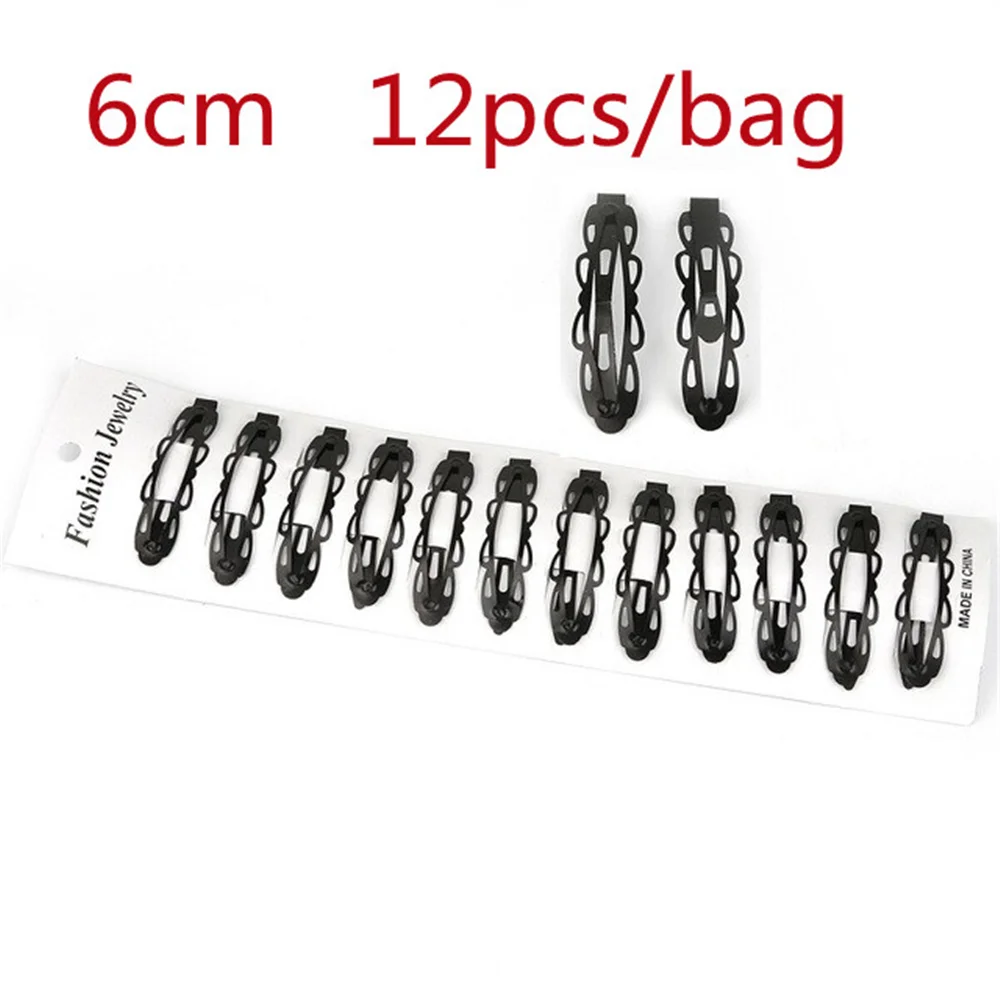 

Black Sample 12pcs/set Metal Hair Barrettes Hairpins BB Headbands hair clips for girls Womens Hairgrips Hair Styling Accessories