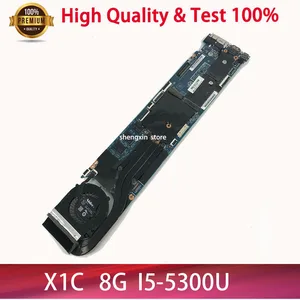brand new for lenovo thinkpad x1 carbon fru 00ht359 i5 5300u 8gb ram 13268 1 448 01430 0011 laptop motherboard tested free global shipping