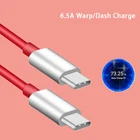 6.5A OnePlus 8T 65 Вт PD USB-C Warp Быстрый зарядный кабель для передачи данных для One Plus 8T + 5G 1 + 8 Pro Nord 1 + 8 1 + 7T Pro 1 + 7T 1 + 6T 1 + 5 Type-C