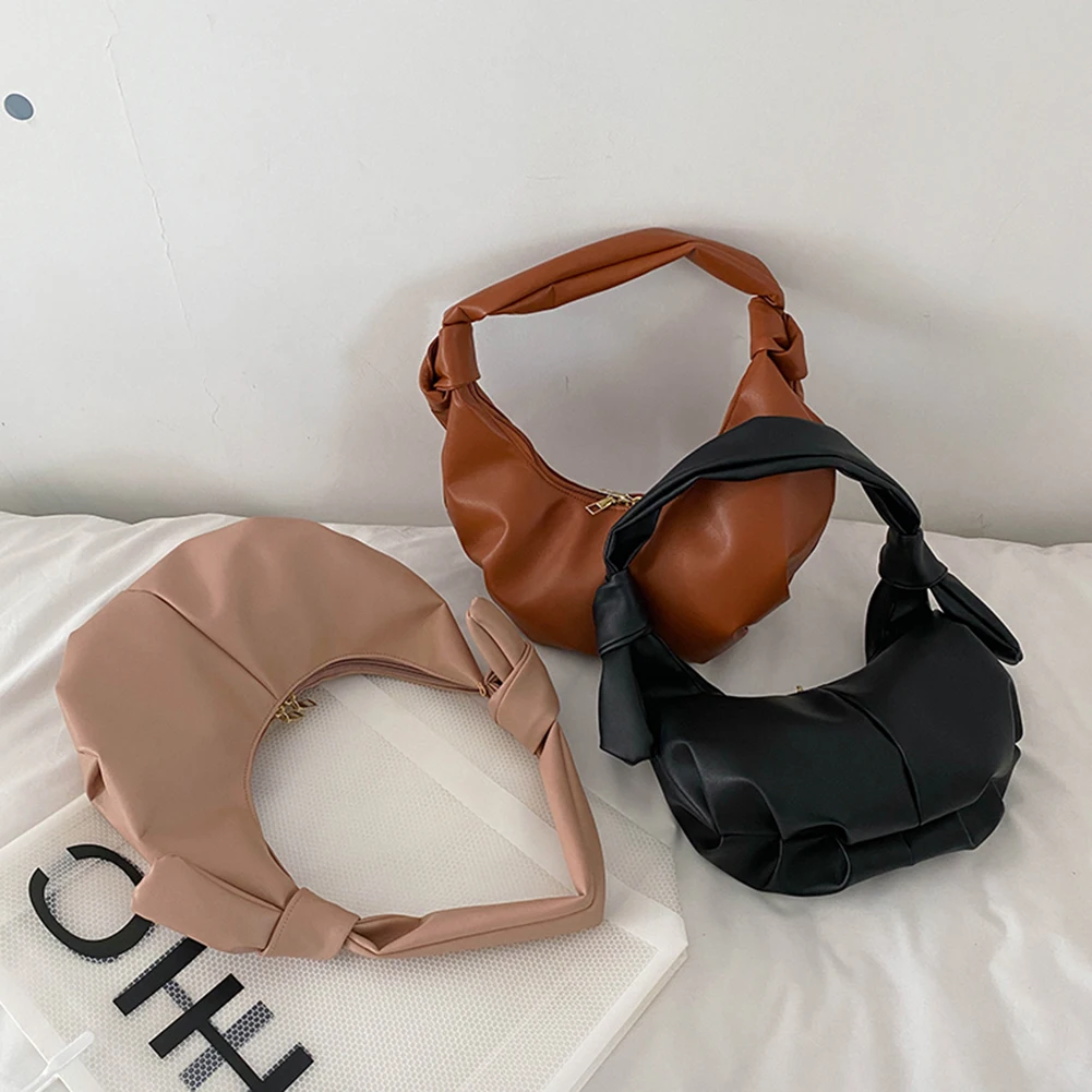 

Женская сумка через плечо, из искусственной кожи, вместительная однотонная Повседневная сумка на плечо, 2021