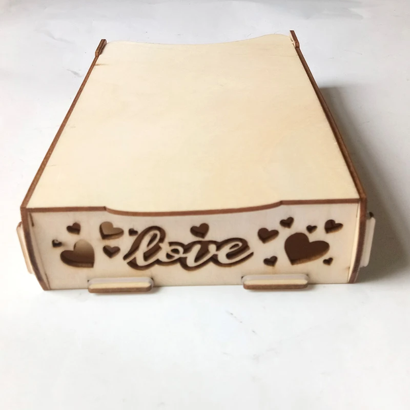 

Wedding Signature Box Romantic Country Letter Box Guest Book Decoration Wooden Box Wedding Supplies Business Card Case