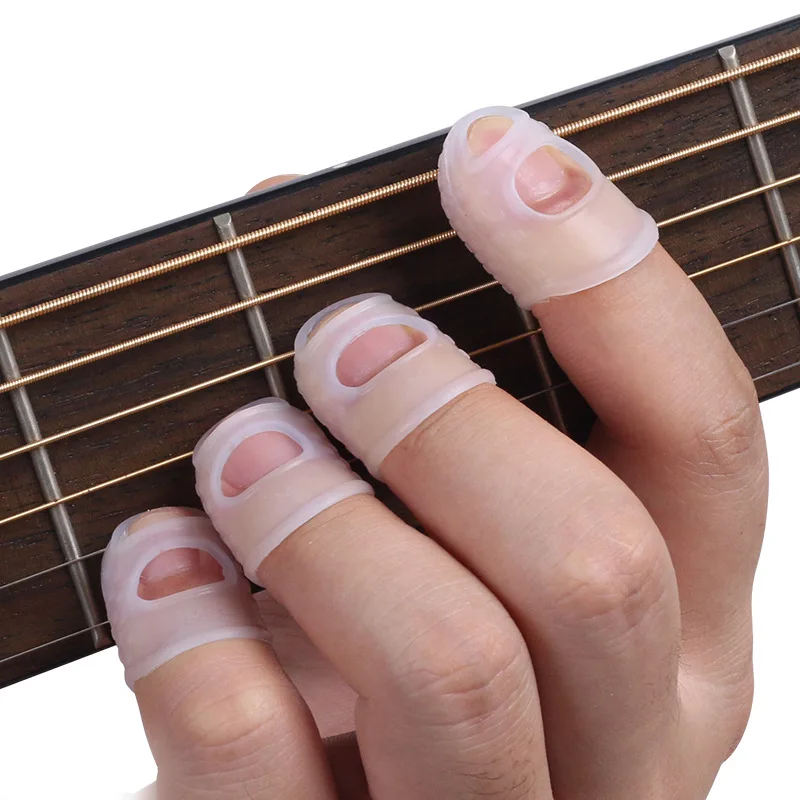 

Guitar finger cover left hand pain proof string pressing protective cover guitar ukulele hand guard finger cover hand finger
