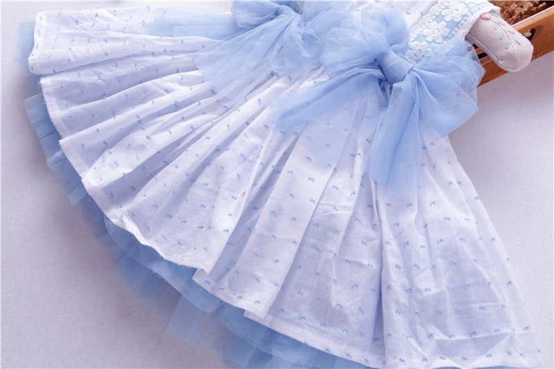 summer toddler baby girl dress wedding blue spanish ball gown dresses kids vintage clothes frock cotton children boutiques | Детская