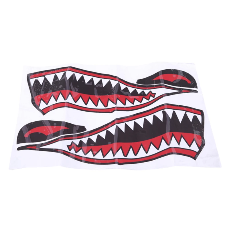 

Car Fishing Stickers Lemon Shark Mouth Sticker Teeth Reflective Boat Decals Canoe Car Truck For Side Door Car Styling