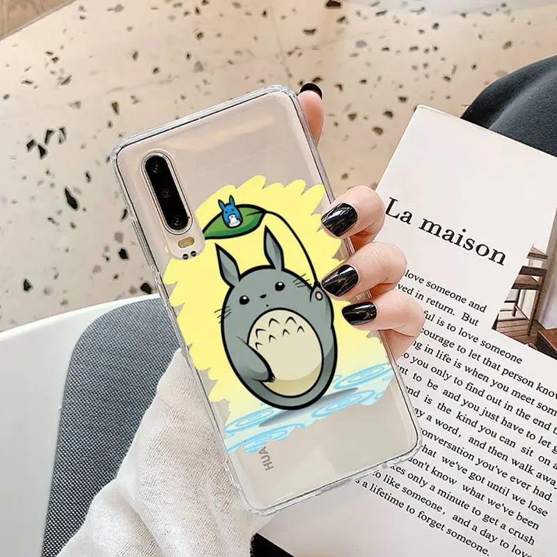 

Totoro Ghibli Miyazaki Phone Case Transparent for Samsung A71 S9 10 20 HUAWEI p30 40 honor 10i 8x xiaomi note 8 Pro 10t 11