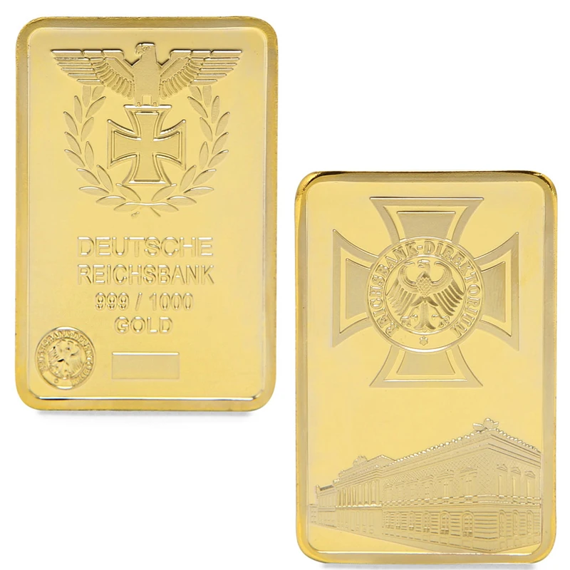 Позолоченная Памятная коллекция монет Deutsche Reichsbank сувениры|Безвалютные монеты| |