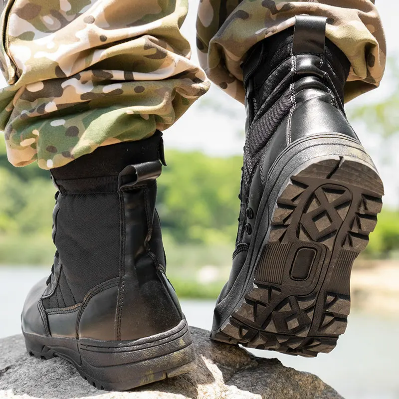 Уличные ботинки туристические противоскользящие ботинки-дезерты с высоким