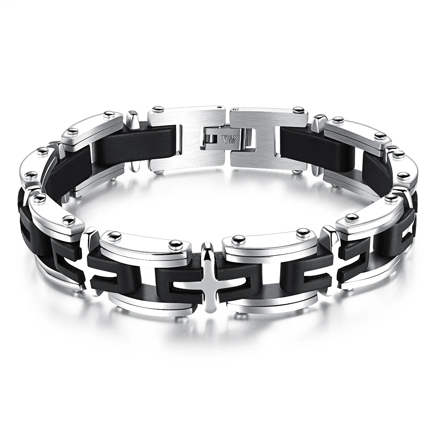 

Bracelet Creative Individuality of Jewelry Titanium Steel Men's Classic Cross Simple and Elegant Wrist Strap Temperament Fashion