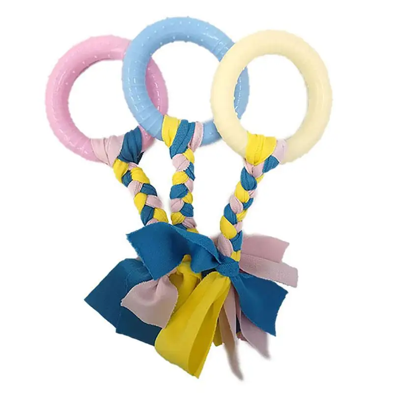 

3PCS/Set Dog Toy Pet Chew Toys Interactive 3PCS/Set Round Shaped Knotted Dog Bite Toy For Puppies Pet Ropes Toys Dog Accessories