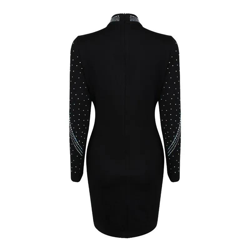 TWOTWINSTYLE Сексуальное Лоскутное Сетчатое облегающее платье женское тяжелое с