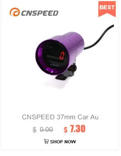 CNSPEED 30 мм об/мин сменный светильник Тахометр 1000-11000 об/мин предупреждение на выбор черный чехол для автомобиля YC100137