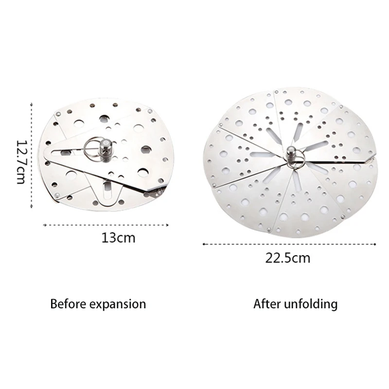 Из нержавеющей стали регулируемая прямая крышкой на медленном огне Еда для