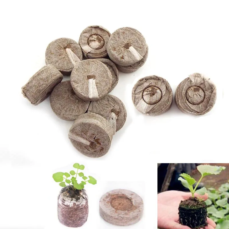 10 шт. 3 см кассета для рассады кокосовый торф пеллеты начиная с Вилки