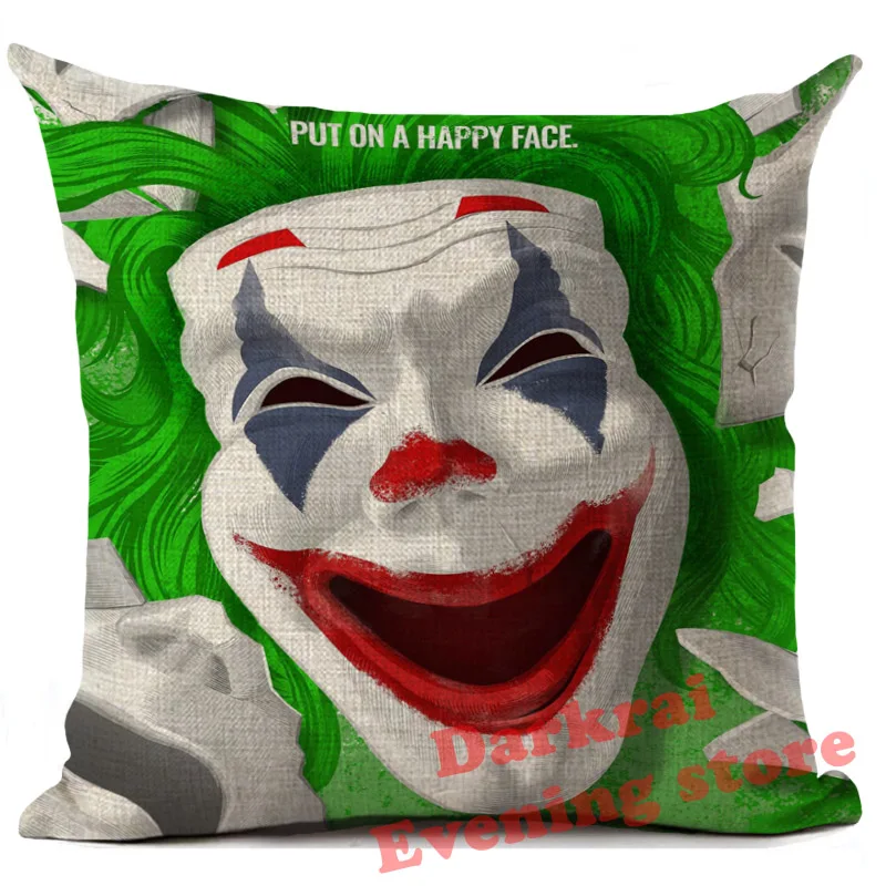 Чехол для подушки Joker наволочки подушек с принтом клоуна декоративные