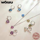 Женские серьги-подвески из серебра 925 пробы, с сапфиром