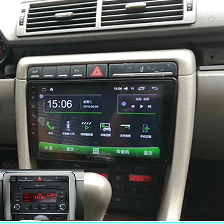 64 ГБ Android 10 0 2Din автомобильный мультимедийный GPS для Audi A4 S4 RS4 2002-2008 Авторадио