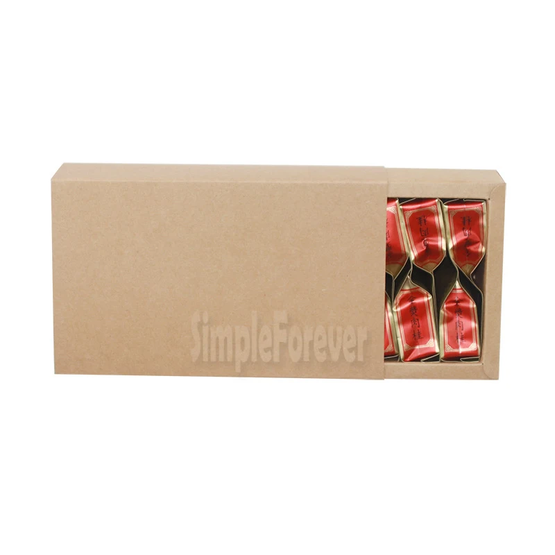 Eco Friendly Kraft Paper Cardboard Drawer Box Socks Underwear Gift Packaging Boxes Different Size
