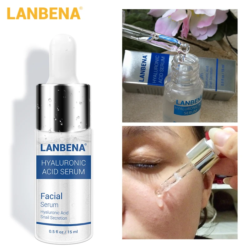 LANBENA Сыворотка для лица Гиалуроновая кислота увлажняющая эссенция жидкость (анти старение Отбеливание