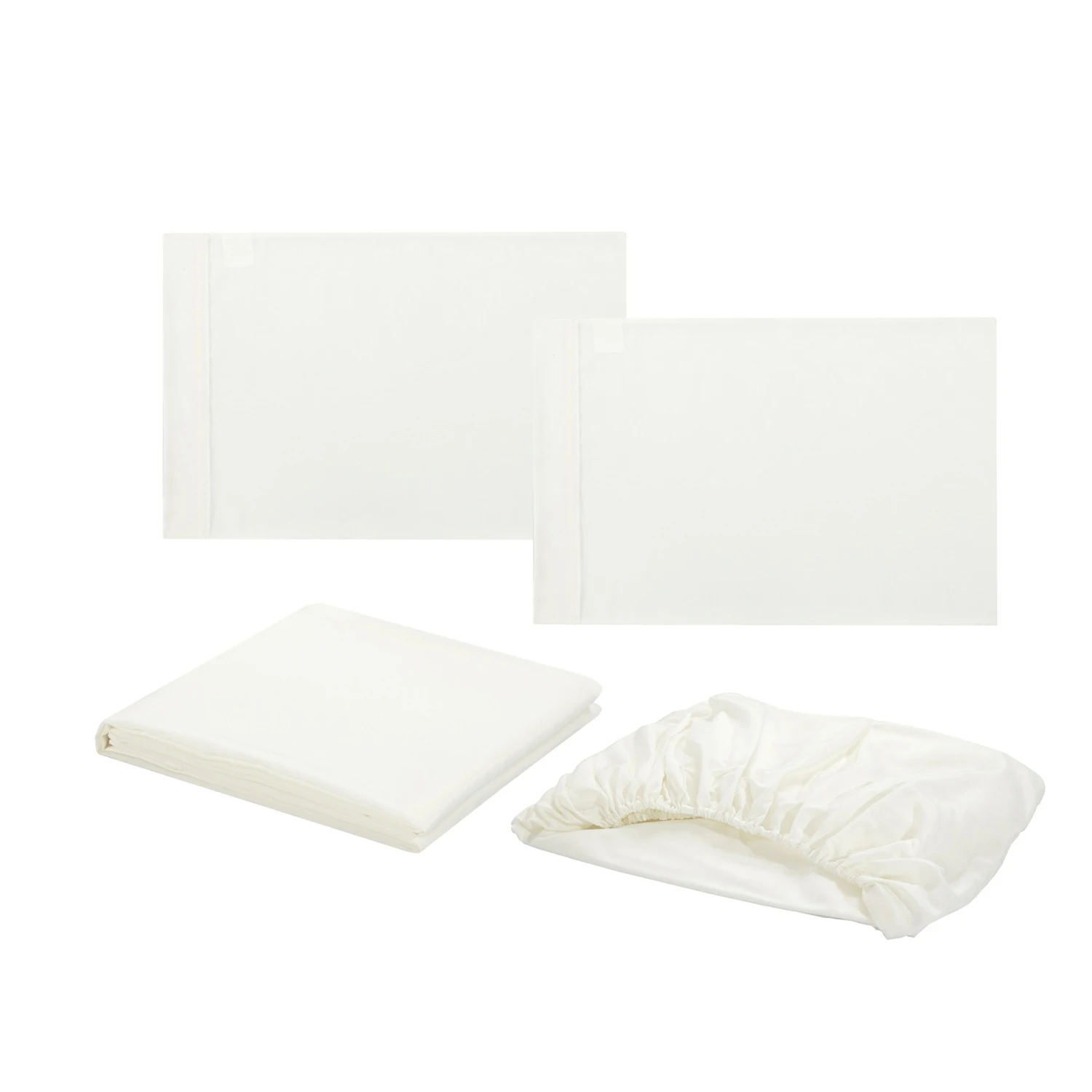 White 3/4 шт., Комплект постельного белья с глубоким карманом, роскошное льняное постельное белье для отеля, мягкое постельное белье из египетского хлопка - Цвет: White