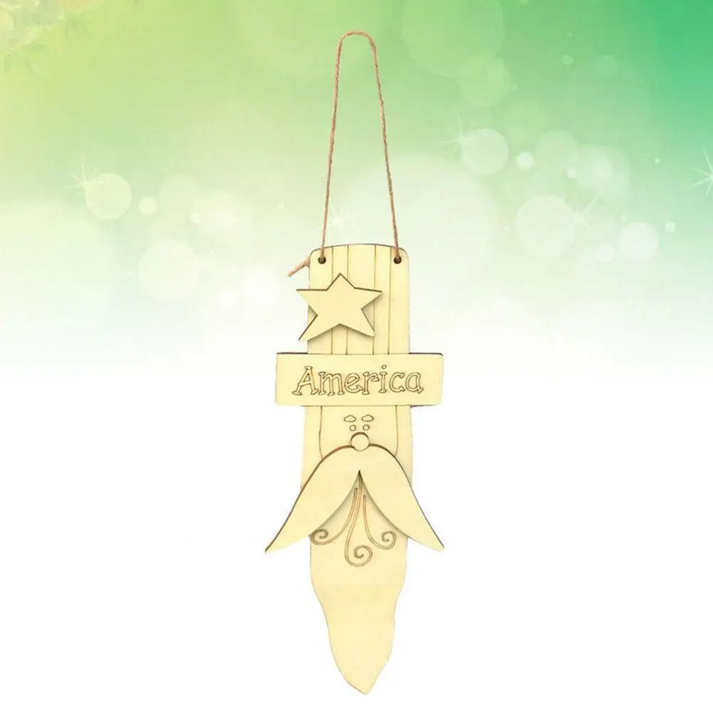 Деревянная подвесная декорация в виде Дня независимости украшение дяди Сэм для