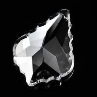 75mm maple leaf crystal pendants glass bead chandelier crystals prisms suncatcher hanging ornament accessories home decor