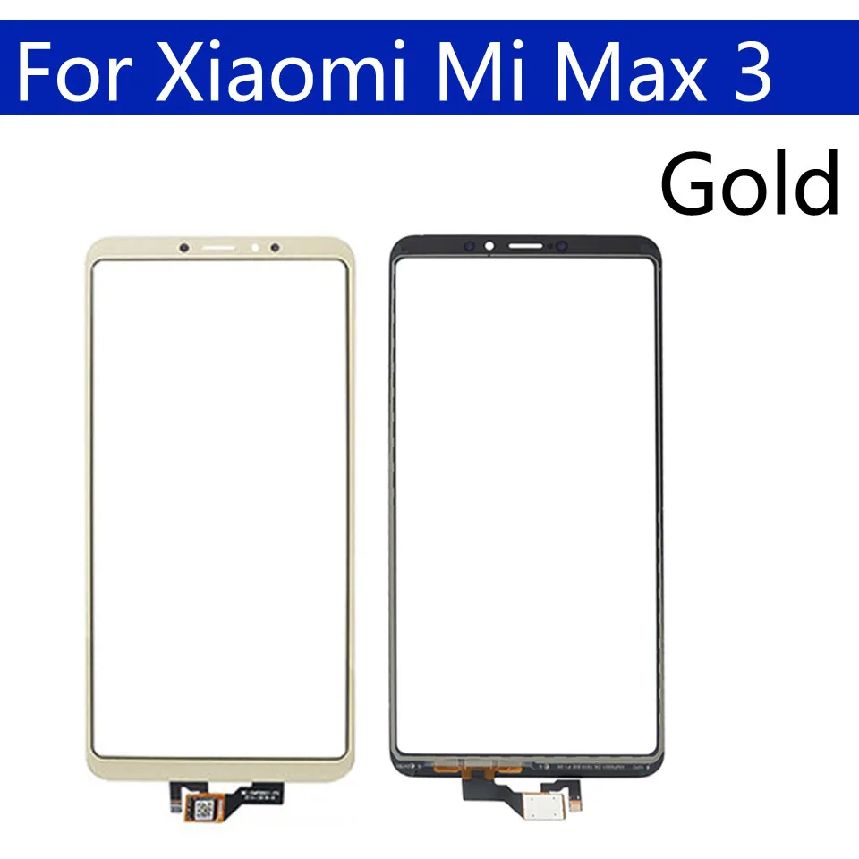 6," сенсорный экран для Xiaomi mi Max 3 mi Max3 Max3 Сенсорная панель Сенсорный ЖК-дисплей стеклянная линза Панель дигитайзер Замена