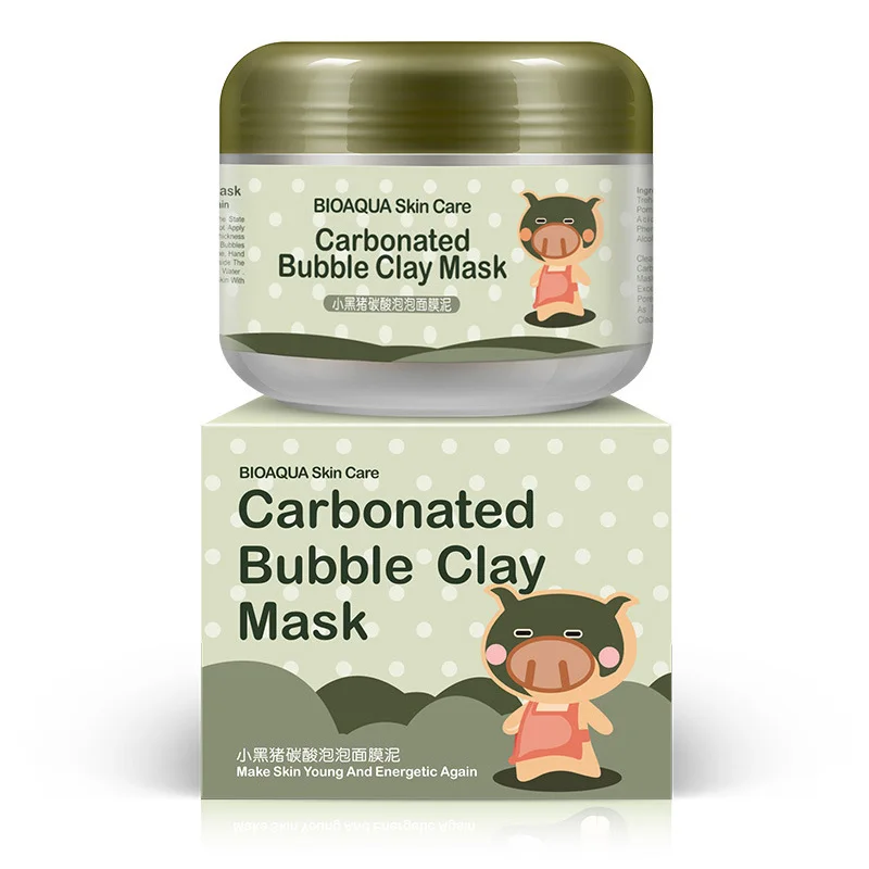 

Carbonated Bubbles Clay/Collagen Pigskin Face Mask Pores Deep Cleansing Skin Shrink Pores Mask 100g M88
