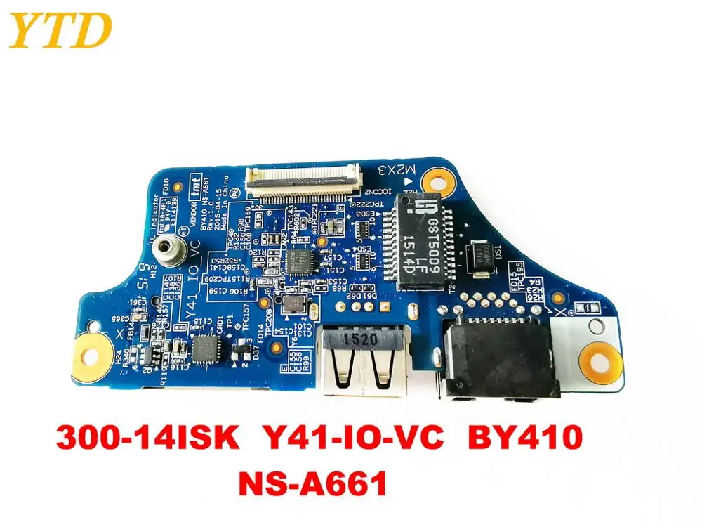 Оригинальный Для Lenovo 300 14ISK Плата USB Y41 IO VC BY410 NS A661 испытанное хорошее Бесплатная