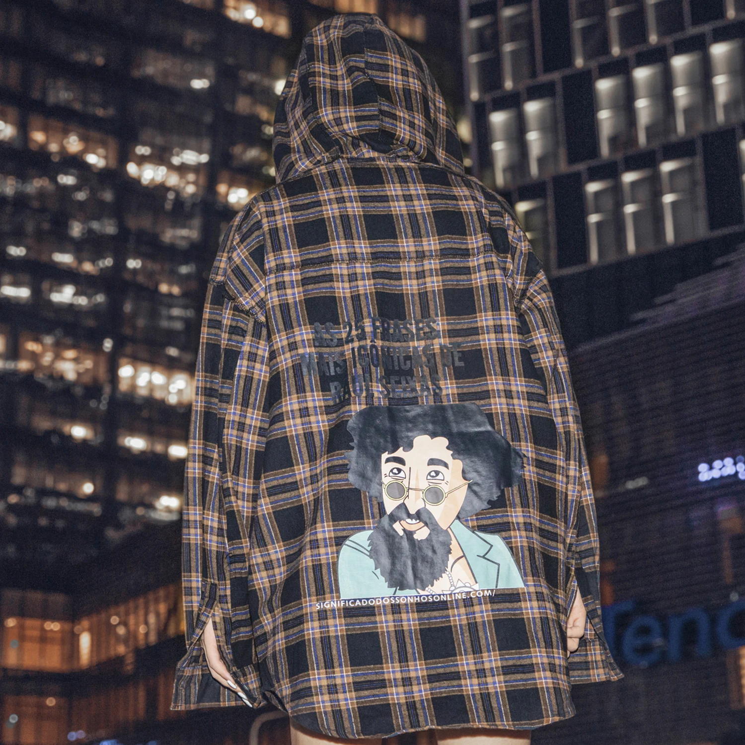 Aelfric Eden клетчатые Лоскутные мужские рубашки с буквенным принтом 2019 Harajuku уличная