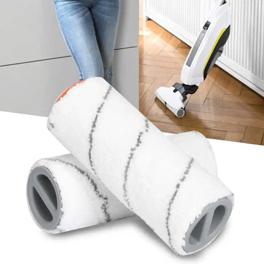 

2Pcs Vacuum Floor Sweeper Cleaner Rolling Brush Fit for KARCHER FC3 FC5 Vacuum Cleaner Parts Household Accessories