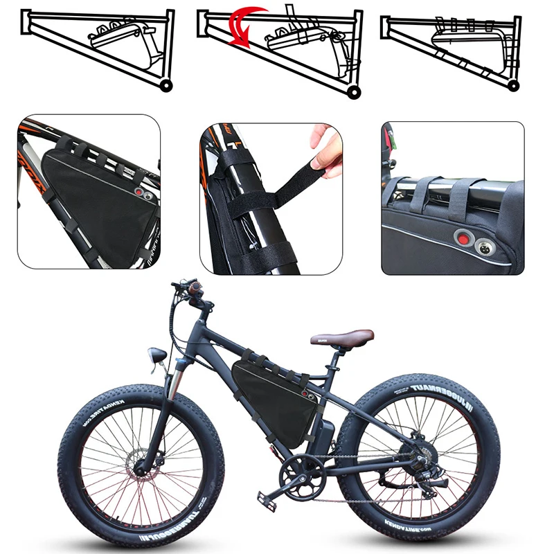 Аккумулятор 13S9P 48В 22.5ач для eBike треугольная сумка 1080Wh Аккумуляторы электрических