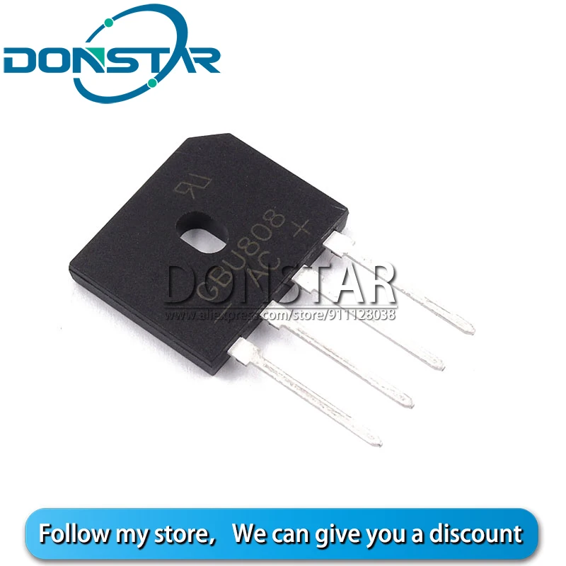 5 шт. GBU808 8A 800V выпрямительный мост диодный gbu 808 Новый и оригинальный ic|Выпрямители|