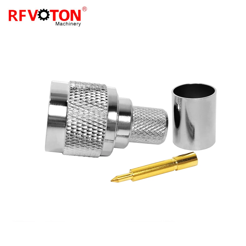 Бесплатная доставка 10 шт. коаксиальный разъем RF штекер N для кабеля LMR400 RG11 RG214 RG213 |