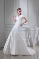 free shipping arrival g%c3%b3wno woman v neck cap sleeve appliques custom real photo ball gown bridal new bespoke wedding dresses