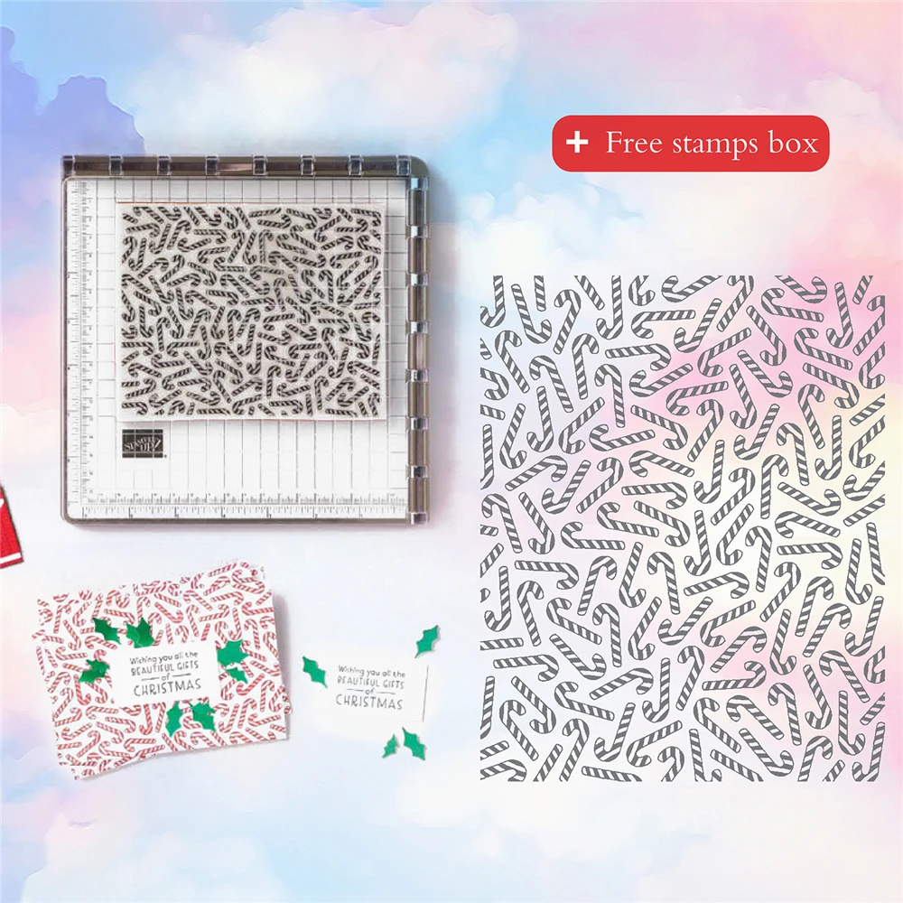 Рождественские металлические штампы и для конфет прозрачный трафарет рукоделия