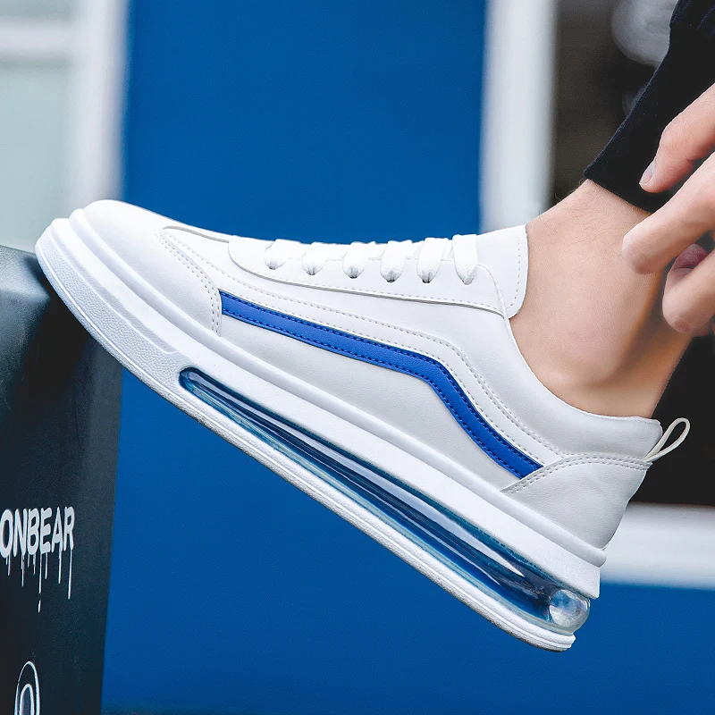 

Stylish men's athletic shoes light non-slip cushioned casual shoes white men's board shoes