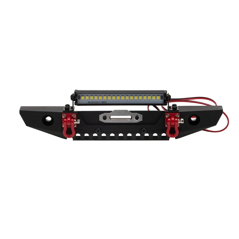 

1 Set 1:10 Metal Anticollision Body Front Bumper with Spoit Light for RC TRX4SCX1090046 Remote Control Crawler Cars P15C