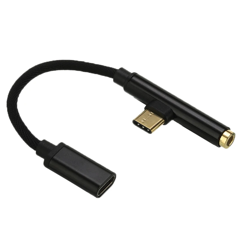 2 в 1 Тип C USB кабель для 3 5 мм Jack аудио сплиттер адаптер зарядки