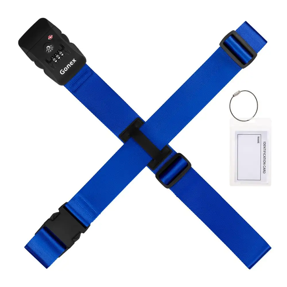 Gonex ремни TSA охраняемая Чемодан ремень с тег масштабных дорожных чемоданов для