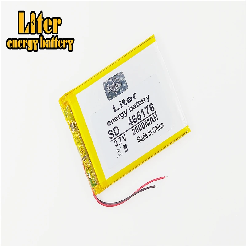 3.7V 2000mAH 465176 455075 Polymer lithium ion / Li-ion battery for TOY POWER BANK GPS mp3 mp4 cell phone speaker | Электроника