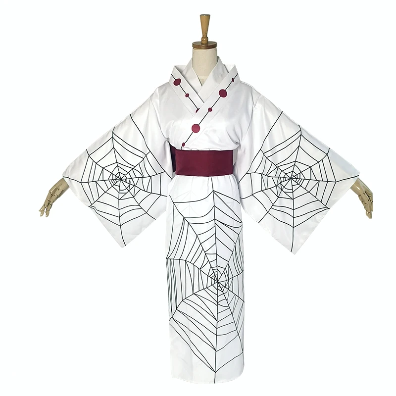 

Anime Comic Demon Slayer Kimetsu no Yaiba Cosplay Costumes Rui Cosplay Costume Uniforms Blade Of Demon White Kimono