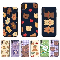 unique cartoon mobile shell cute bear phone case for iphone 12 mini 13 11 pro max 6 7 8 6s plus xs 5s se 2020 x xr 10 hard cover
