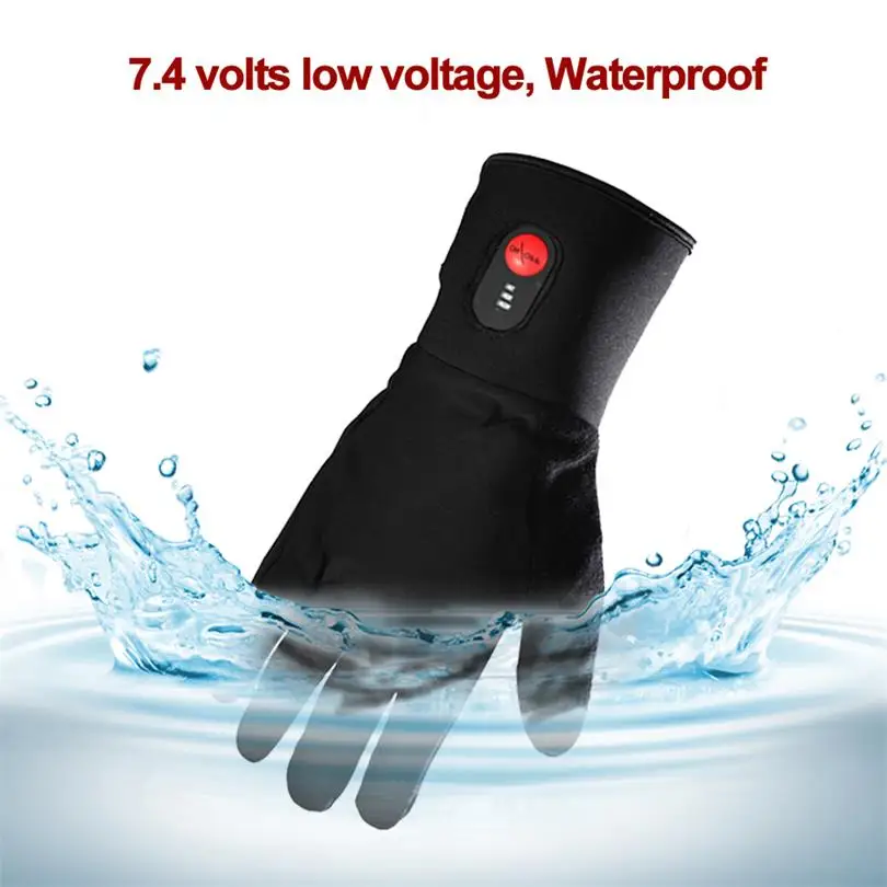 Спасителя 7 4 V Зимние теплые электрические Батарея перчатки с подогревом