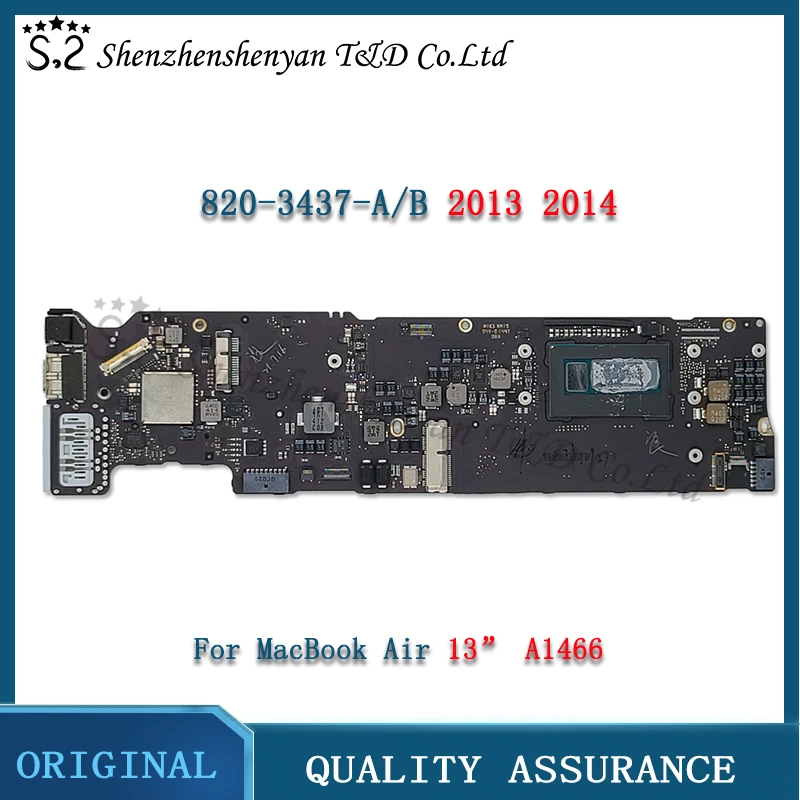 

Laptop A1466 Motherboard For MacBook Air 13" Logic Board 2013 2014 i5 1.3GHz 1.4GHz i7 1.7GHz 4G 8G RAM 820-3437-A/B EMC 2632
