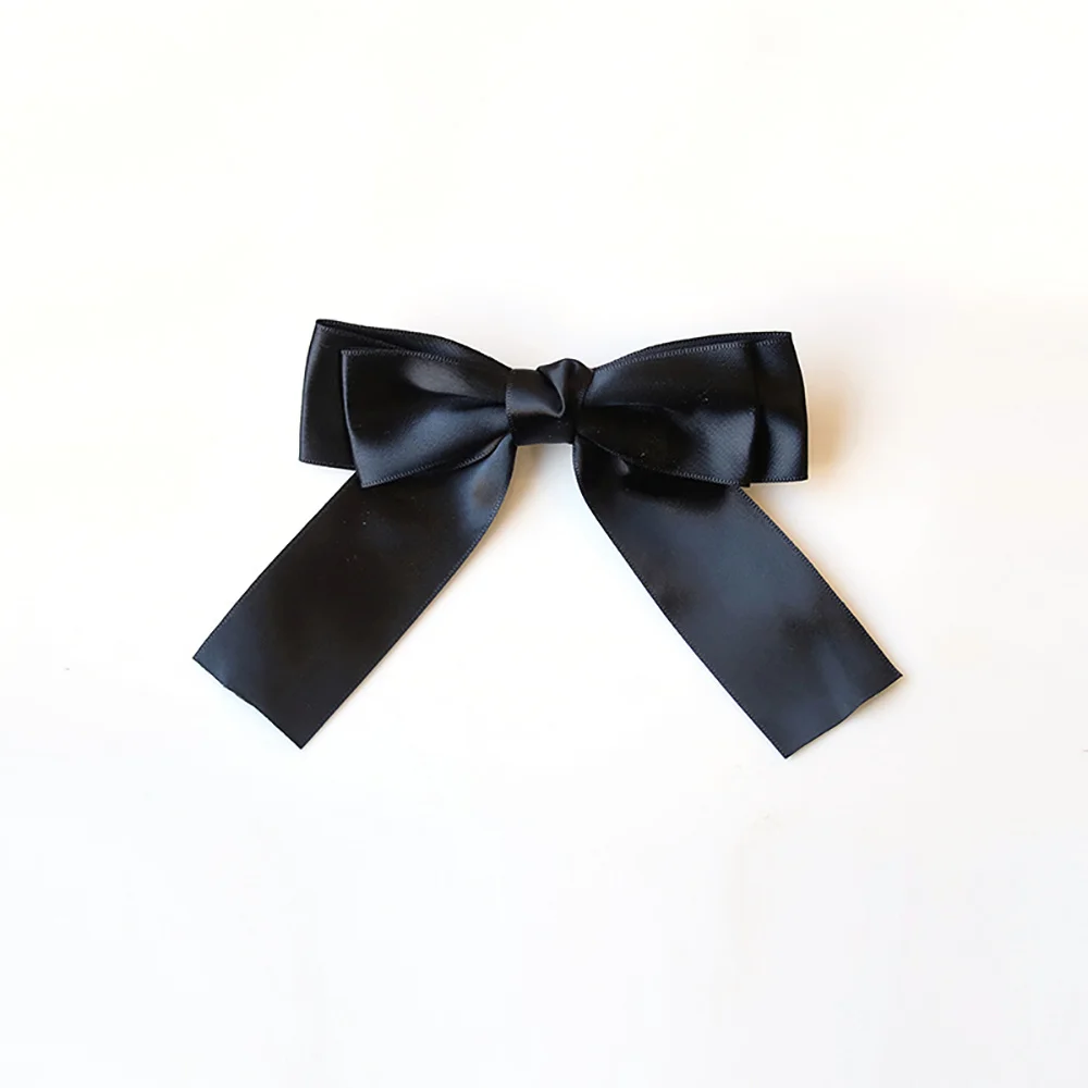 

Black Solid Hair Bow Hairpins Women Elegant Hair Clips Barrettes Bowknot Hairpin Hair Accessories Girls Cute Bow Hair Barrettes