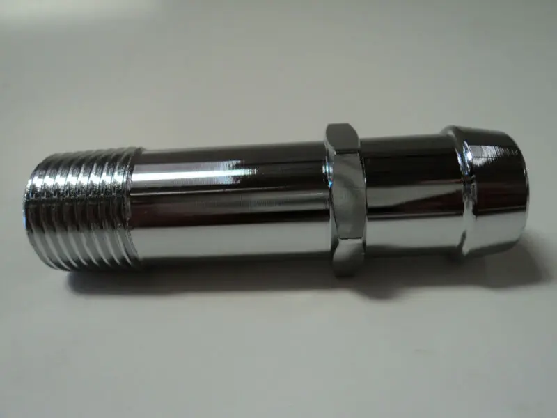 Серебристый штуцер Chevy ДЛЯ хромированной стали 1 шт. шланг для водонагревателя 1/2